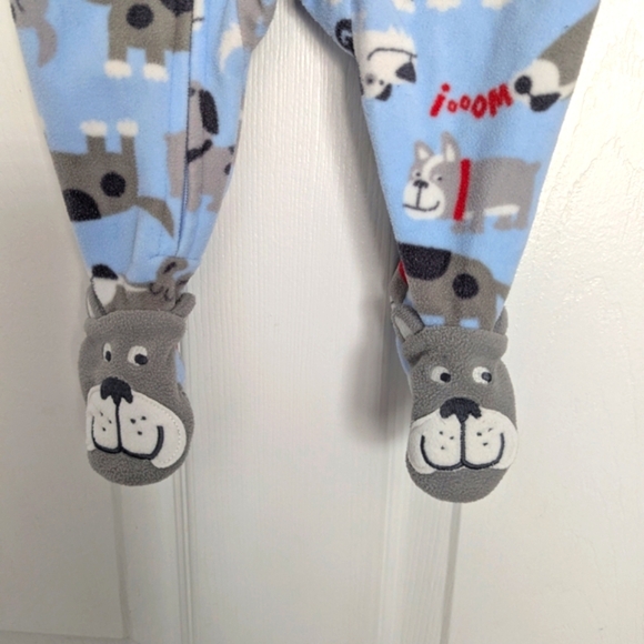 Carter's (Size 3 Months) Footed Fleece Sleepers/Pyjamas With Full Front Zipper - Picture 4 of 15